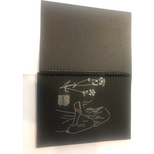 Kurtsan Ambalaj Siyah Çizgisiz Spiralli Çizim Defteri 15 x 21 cm 50 Yaprak