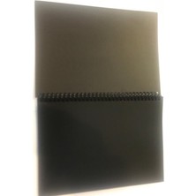 Kurtsan Ambalaj Siyah Çizgisiz Spiralli Çizim Defteri 15 x 21 cm 50 Yaprak