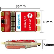 Sunshinee 2670 Fırçasız Elektronik Hız Kontrol Cihazı 2-6slipo Güç Kaynağı 70A Çok Eksenli Iha'lara Uygun 2670(AM32) (Yurt Dışından)