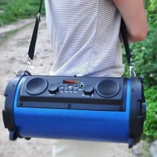 Sunshinee Çok Fonksiyonlu Bluetooth Dış Mekan Taşınabilir Hoparlör 30W Yüksek Güçlü Subwoofer Dış Mekan Partileri Için Uygun Mavi (Yurt Dışından)