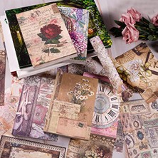 Sunshinee 500 Adet Vintage Scrapbooking Kağıt Çiçekler Serisi Scrapbooking Malzemeleri Dıy Koleksiyonu Dekoratif Kağıt (Yurt Dışından)