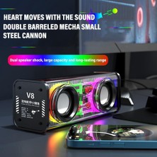 Sunshinee Şeffaf Bluetooth Hoparlörler Rgb Işık Kablosuz Açık Hava Sporları Bluetooth Ses Tws Subwoofer Hoparlör-Turuncu (Yurt Dışından)