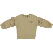 Panço Kız Bebek Fırfır Detaylı Sweatshirt