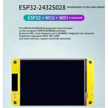 Sunshinee ESP32 Wifi Bluetooth Geliştirme Kurulu 2.8 Inç 240X320 Akıllı Ekran Tft Modülü Lvgl Dokunmatik Ekran (Yurt Dışından)