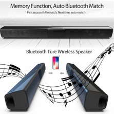 Sunshinee BS-28B Soundbar Bluetooth Hoparlör Uzun Stereo Ev Sineması Ses Çok Fonksiyonlu Masaüstü Kablosuz Taşınabilir Hoparlör (Yurt Dışından)