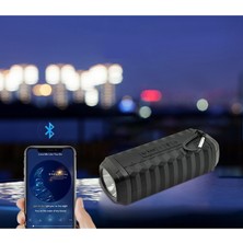 Sunshinee 3600MAH Kapasiteli Bluetooth 5.0 LED El Feneri Kamp Feneri Tf Kart Hoparlör (Yurt Dışından)