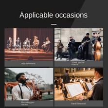 Sunshinee Kablosuz Enstrüman Mikrofonu Uhf Klipsli Kondenser Mikrofon Boynuz Trompet Klarnet Saksafon Çello (Yurt Dışından)