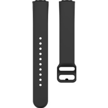 Sunshinee Spor Kordonlu Saat Kayışı Galaxy Fit SM-R370 Watch Band Yumuşak Silikon Yedek Bantlar Kayış Galaxy Fit SM-R370 Kayış Siyah (Yurt Dışından)