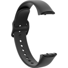 Sunshinee Spor Kordonlu Saat Kayışı Galaxy Fit SM-R370 Watch Band Yumuşak Silikon Yedek Bantlar Kayış Galaxy Fit SM-R370 Kayış Siyah (Yurt Dışından)