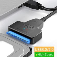 Sunshinee Usb3.0 Kolay Sürücü Hattı Sata 22PIN - USB Aktarım Kablolama Bilgisayarı 2,5 Inç Katı Hal Mekanik Mobil Tip (35CM) (Yurt Dışından)