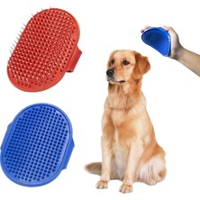 Fsfeng 2 Paket Köpek Bakım Fırçası Seti Evcil Hayvan Şampuanı Banyo Fırçası Dökülme Fırçası Yatıştırıcı Masaj Kauçuk Tarak Ayarlanabilir Halka Saplı Köpekler ve Kediler Için (Yurt Dışından)