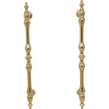 Koldoor Şehzade Altın Mobilya Dolap Mutfak Çekmece Kulpu 128 mm ( 12,8 cm ) 2 Adet