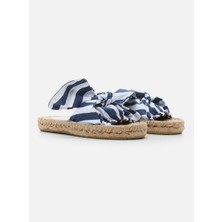 Su Espadril Yasmina Indigo Mavi Kadın Espadril Terlik