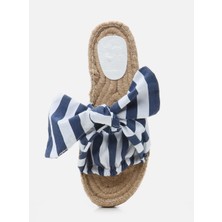 Su Espadril Yasmina Indigo Mavi Kadın Espadril Terlik
