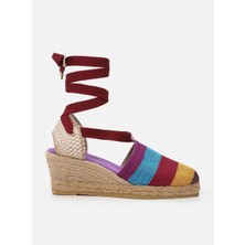 Su Espadril Melody Mor Kadın Dolgu Topuklu Espadril