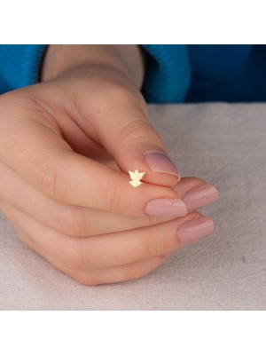 goldkupe 14 Ayar Altın Melek Küpe