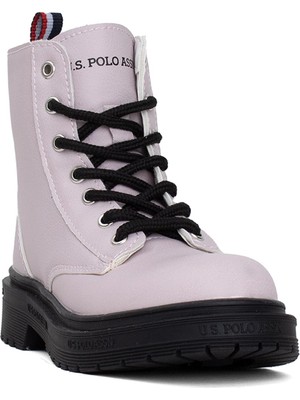 U.S. Polo Assn. 101469762 Trena Filet Kız Çocuk Düz Bot Pudra