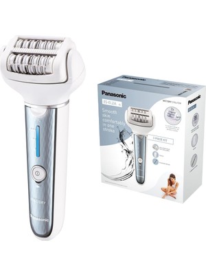 Panasonic ES-EL2A-A503 Epilatör Elektrikli Islak ve Kuru, Büyük Kafa Çok Yönlü Esnek 90°, Beyaz