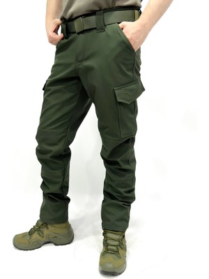 Kordak Içi Polarlı Tactical Outdoor Su Geçirmez Softshell Pantolon