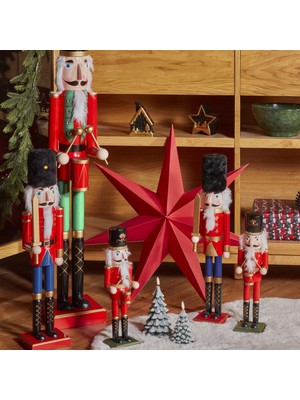 Karaca Home New Year Yılbaşı Nutcracker With Drums 36 cm