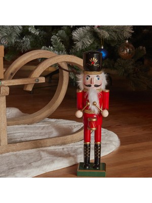 Karaca Home New Year Yılbaşı Nutcracker With Drums 36 cm