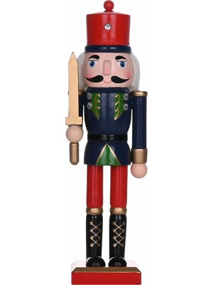 Karaca Home New Year Yılbaşı Nutcracker With Red Hat 25 cm