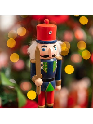 Karaca Home New Year Yılbaşı Nutcracker With Red Hat 25 cm