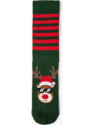 Koton Yılbaşı Temalı Çorap Desenli