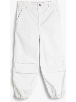 Koton Paraşüt Kot Pantolon Pamuklu Beli Lastikli Cepli - Parachute Jean
