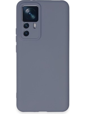 Kzy Xiaomi Mi 12T Pro Kapak Içi Kadife Kamera Korumalı Lansman Silikon Kılıf - Petrol Mavisi