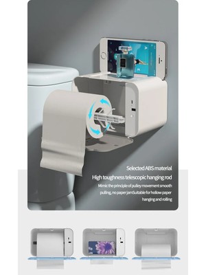 Bizimevde Duvara Monte Otomatik Sensör Doku Kutusu Indüksiyon Rulo Kağıt Havlu Tutucu Banyo Akıllı Doku Kutusu Raf Tuvalet