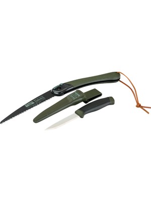Bahco İsveç Yapımı Laplander Testere Ve Bıçak Kampçı Seti LAP-KNIFE(1 bıçak+1 kılıf+1 testere)