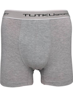 Tutku Elastan Spor Erkek Boxer 400 Gri