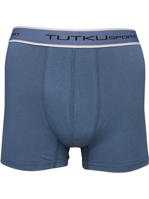 Tutku Elastan Spor Erkek Boxer 400 Mavi