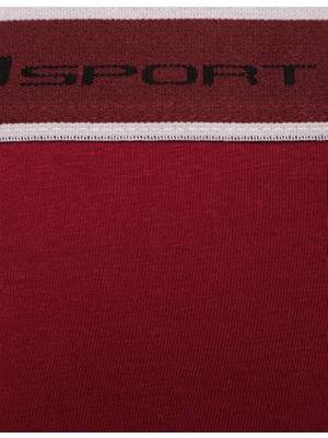 Tutku Elastan Spor Erkek Boxer 400 Bordo