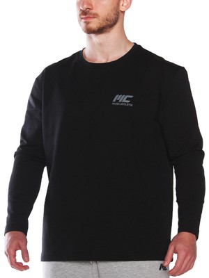 Musclecloth Mc-X Uzun Kollu Sweatshirt Siyah