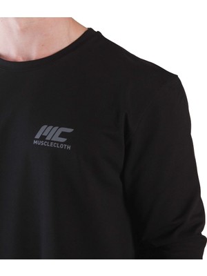 Musclecloth Mc-X Uzun Kollu Sweatshirt Siyah