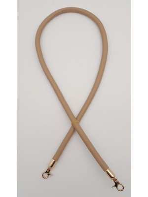 Angel Çanta Aksesuar Suni Deri Kordon Çanta Sapı Vizon Renk Light Gold Metalli