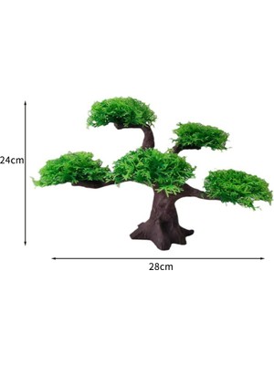Decisive Yapay Su Bitki Akvaryum Bitki Teraryum Balık Tankı Süsler Dekorlar Balık Tankı Simülasyon Yosun Ağacı Süsleme (Yurt Dışından)