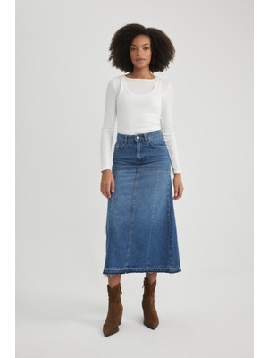 DeFacto Long Fit Jean Midi Etek B3237AX23WN