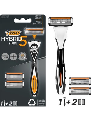 Bic Flex 5 Hybrid Erkek Tıraş Bıçağı 1 Sap + 2 Başlık (5 Bıçak)