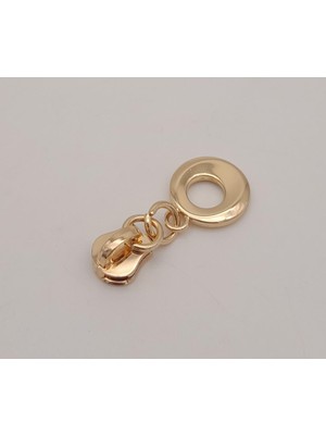 Angel Çanta Aksesuar Light Gold Renk Yuvarlak Tutmalı Fermuar Başı