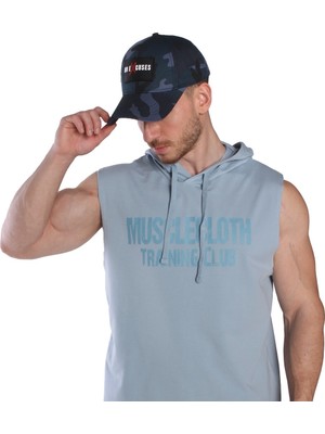 Musclecloth Tactical Şapka Mavi Kamuflaj