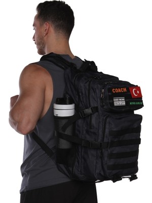 Musclecloth Tactical Sırt Çantası Siyah Kamuflaj