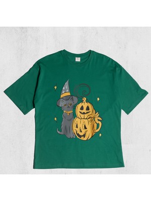 Pull The Hood Unisex Oversize Cat Halloween Tshirt