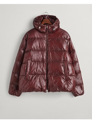 Gant Erkek Bordo Oversize Fit Kapüşonlu Kuş Tüyü Mont 7006370.279