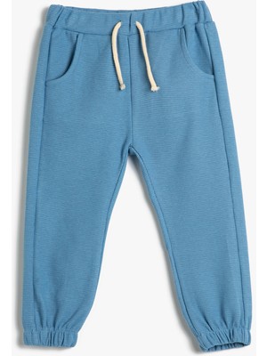 Koton Basic Jogger Eşofman Altı Cepli Beli Bağlamalı Pamuklu