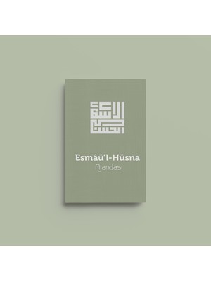 Bi' Dünya Haber Bi Dünya Haber Esmaül Hüsna Ajandası Yeşil Karton Kapak