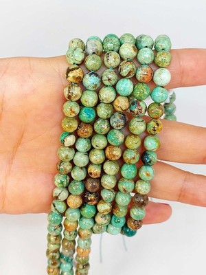 Yaşam Tohumu Turkuaz Taşı Dizi 6mm (Peru)