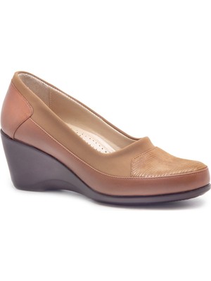 Gedikpaşalı Nsh 500 Taba Kadın Comfort Ayakkabı Comfort